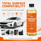 High Foam Car Wash Soap, pH Neutral Car Shampoo for Foam Cannon, Gun or Bucket Wash, Concentrated Car Soap Safe for Wax, Sealant, Ceramic Coating and Clear Coat, Gloss Finish Formula