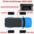Door Side Storage Box For Ford Escape 2020 2021 2022 2023 2024 2025 2026 Accessories Door Pocket Handle Protector Insertion Tray Organizer (4PCS/set Front rear door storage box)