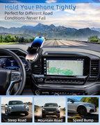 PZK Car Phone Holder for 2022-2026 Chevy Silverado/GMC Sierra 13.4'' Screen | Auto Lock Chevy CellPhone Mount 360° Rotation Hands-Free Silverado LT/RST/ZR2/LTZ/LT Trail Boss/High Country Accessories