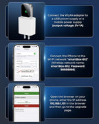 Mini CarPlay Wireless Adapter for Apple iPhone - Converts Wired to Wireless CarPlay Adapter, CarPlay Dongle Stick for Apple Wired CarPlay Cars & for iPhone iOS 10+, USB & Type-C, Plug & Play