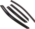 WD2-262 Dark Smoke 4 Pcs Set Window Visor (Outside Mount) Deflector Rain Guard Compatible with 2010-2015 Hyundai Tucson