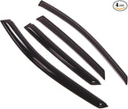 Outside Mount Window Vent Visors Rain Guards Compatible with Hyundai Tucson 2010-2015 | Side Window Wind Deflectors Rain Shields | Smoke Tinted, 4 Pcs Set, DGWV-262