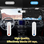 for Toyota Tacoma 2016-2023 2024 2025 2026 Sun Shade Sunshade Windshield Cover - 4 Layers Front Window Shade Custom Fit Tacoma 2Dr 4Dr Pickup Sun Visor 240T Shade Blocks UV Rays Car Accessories