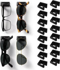 MELEN Adhesive Sunglass Organizer Wall (16-Pack) - Strong and Compact Glasses Holder, Sunglass Holder for Car and Wall - Black