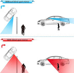 Blind Spot Mirror for Cars Car Side Mirror Auto Wide Angle Convex Rear View Stick On Design, Adjustable, 2 Pack