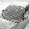 YoRise Car Windshield Snow Cover, Automotive Front Windscreen Ice Guard with Side Window & Rearview Mirror Cover, Winter Universal Vehicle Protection Accessory for SUV, Sedan (Black)