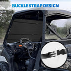 600D UTV Windshield Snow Cover Compatible with Kawasaki Mule Pro FXT/FX/DX/DXT 2015-2026 Full Size, Transport Windshield Protector for Ice and Snow