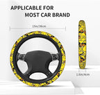 Duck Print Steering Wheel Cover Neoprene Car Steering Wheel Protector Covers Non Slip Universal 15 Inch for Men Women