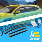Extra Durable Window Deflectors in-Channel Window Visors Rain Guards Fit for Hyundai Tucson 2022-2026, Sun Visors, Wind Vent for Shades, Exterior Car Accessories - 4pcs. AG0943