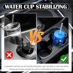 6PCS Car Cup Holder Insert Silicone,Anti-Shake Curve Car Coasters Cupholder Stabilizer for Holding Cups/Bottles,Universal Self-Adhesive Cupholder Insert for Cars/SUVs/Trucks