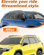 in-Channel Window Rain Guards Fit for 2025 2026 Subaru Forester Extra Durable Rain Guards Window Deflectors Visors Vent Visors Vent Shades Car Accessories - 4 pcs