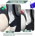 Car Door Protector Edge Guards, 33Ft Anti Collision U Shaped Automobile Door Seal Protector, No Glue Vehicle Exterior Edge Trim Protective Strip Accessories, Universal Fit (Blue)