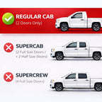 KPY Rain Guards Fit for 2015-2026 Ford F150 Regular Cab, Out-Channel Window Visors Vent Wind Deflectors 2PC, Truck Accessories for 2017-2026 Ford F250 F350 F450 F550 Super Duty (Single Cab Only)
