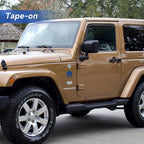 Window Visors Rain Guards for 2007-2018 Jeep Wrangler JK 2-Door, Out-Channel Window Vent Wind Deflectors Visors Shades for 07-18 Wrangler JK (2-Door ONLY)