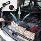 Car Rear Cargo Net with Good Elasticity&Tensile Strength Trunk Net Organizer for SUV Truck,Ideal Car Net Keeps Overlanding Accessories (L 43.3' x15.74'')