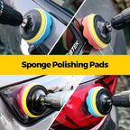30Pack Drill Brush Attachments Set,Scrub Pads & Sponge, Power Scrubber Brush with Extend Long Attachment All Purpose Clean for Grout, Tiles, Sinks, Car Polishing Pads,Bristle Discs