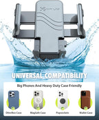 Griplox Waterproof Phone Mount for Boats – Marine Suction Cup Holder with Sealed Case, Secure Boat/Kayak/Jet Ski Phone Holder, Fits Smartphones up to 6.75"