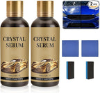 2Pcs PTZ Crystal Serum for Cars,PTZ Advanced Graphene Ceramic Coating for Cars,9H Graphene Coating for Auto Car Detailing,Quick Effect Car Coating Spray,Nano Coat Restore for Paint,Glass & Wheel