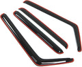 WD2-244i Dark Smoke 4 Pcs Set Window Visor (in-Channel) Deflector Rain Guard Compatible with 2003-2009 Hummer H2