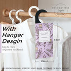 Large 12 Packs Hanging Scented Sachets Long-Lasting Closet Deodorizer Air Freshener Fabric Refresher Odor Eliminator for Drawer Home Fragrance Gift Set（6 Scents）