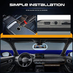 9.66 Inch IPS Mirror Dash Cam 1080P Front 480P Rear Dual Lens Touch Screen Dash Cam Front and Rear 150° Wide Angle Night Vision Loop Recording Reverse Assistance Motion Detection