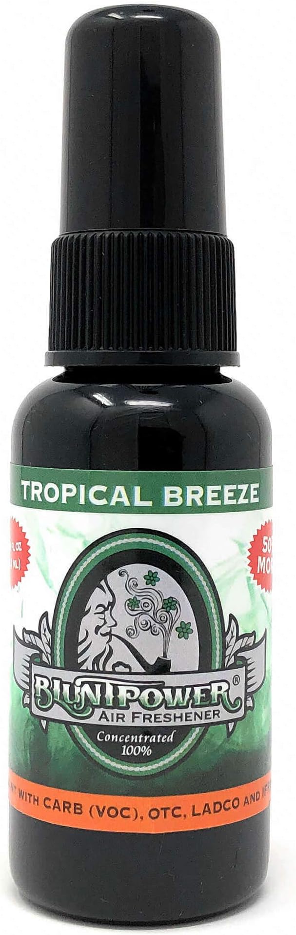 (Tropical Breeze Green, 1 Pack) Concentrated Air Freshener for Room and Car Spray - Oil-Based Diffuser Spray Bottle - Long-Lasting Bathroom Spray, Car Freshener, & Odor Eliminator Spray