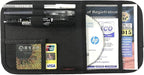 Car Sun Visor Organizer, Auto Visor Holder Interior Accessories Pocket Organizer - Car Registration Holder Document Storage Pouch Pen Holder - Black