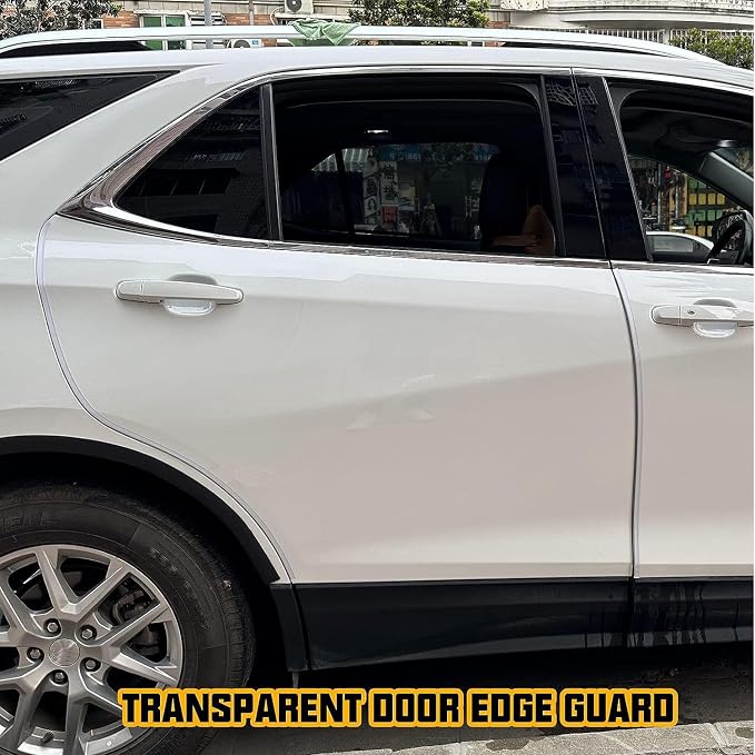 16.4ft (5m) Car Door Edge Guards Clear – Self-Adhesive PVC, U-Shaped, Fits Most Vehicles, Scratch- and Chip-Resistant – Reduces Dings in Parking Lots