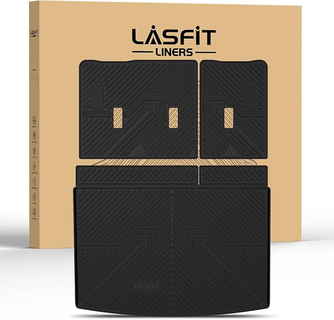 Trunk Mat with 3rd Row Backrest Mat 2021-2026 for Chevrolet Chevy Suburban/GMC Yukon XL (Only Yukon XL, Not Fit Yukon)/Cadillac Escalade ESV (Only Escalade ESV, Not Fit Escalade)