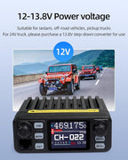 KSUN Mobile Transceiver Radio for Vehicle Truck with Cigarette Lighter Plug Dual Band VHF/UHF Mini Car Radio Long Range CB Two Way Radio for Driver Off Road,UV5200D