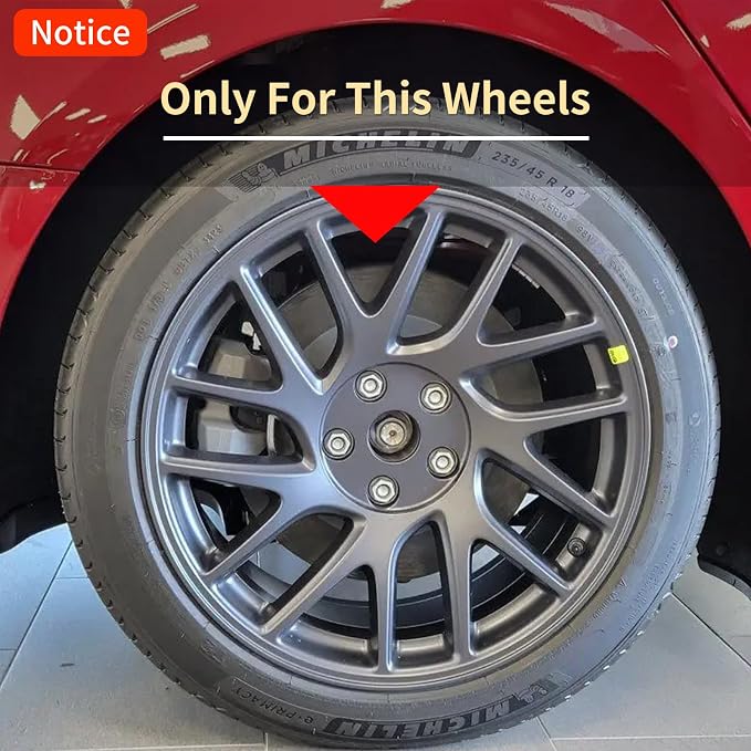 Wheel Cover for Tesla Model 3 Highland (2023-2025) Hubcaps 18 inch Hubcaps 4PCS Rim Covers Full Rims Matte Black Hub Cap ABS Replacement Model 3 Accessories
