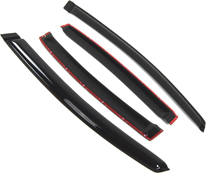 Outside Mount Window Vent Visors Rain Guards Compatible with Honda Civic Sedan 2012-2015 | Side Window Wind Deflectors Rain Shields | Smoke Tinted, 4 Pcs Set, DGWV-226