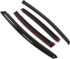Outside Mount Window Vent Visors Rain Guards Compatible with Honda Civic Sedan 2012-2015 | Side Window Wind Deflectors Rain Shields | Smoke Tinted, 4 Pcs Set, DGWV-226