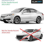 in-Channel Incredibly Durable Rain Guards for Honda Accord 2013-2017 Sedan, Original Window Deflectors, Vent Window Visors, Vent Deflector, 4 pcs. - 613274