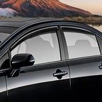 Window Visors for Honda Civic Sedan 2006 2007 2008 2009 2010 2011, Tape-On Rain Guards Outside Mount Vent Visors Window Deflectors Smoke Tint, 4PCS