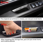 Car Door Handle Pocket Organizer For Cadillac XT5 2024 2023 2022 2021-2017 Accessories Insert Tray Storage Box Front door storage box (2PCS Front Door Storage Box)