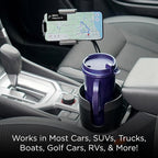 Limitless CupCargo Cup Holder Expander and Phone Mount with Adjustable Base and Flexible Neck