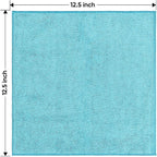 Microfiber Cleaning Cloth 12 Pack, 12.5 x 12.5 Inch Microfiber Towels for Cars, Ultra Absorbent Cleaning Rags, Lint Free Cleaning Towels for Household, Kitchen, Window, and Car, Multicolor