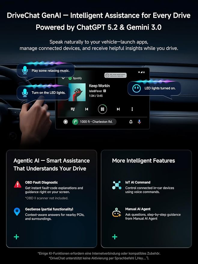 Wireless CarPlay&Android Auto Adapter Magic AI Box 4GB+32GB | Dual-WiFi Stability Enjoy Video & Music Apps, Compatible with Wired Factory CarPlay&Android Auto, Support for YouTube/Netflix
