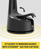 MPQMWD Charge Pro Qi2 MagSafe Charger Car Mount, 15W Fast Magnetic Wireless Charging Suction Cup Phone Holder for Dashboard/Windshield Compatible with iPhone 16/15/14/13/12 Pro Max Plus, S25