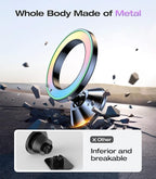 Fit for MagSafe Car Mount [Colorful Gradient] Magnetic Phone Holder for Car Dashboard [Lasting & Never Fall] All Metal Sturdy Phone Mount for Car Dash Fit iPhone 16 Pro Max 15 14 13 12 Samsung