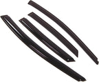WD2-174 Dark Smoke 4 Pcs Set Window Visor (Outside Mount) Deflector Rain Guard Compatible with 2012-2016 Ford Focus Sedan