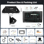 [4+64G] Android 15 Car Stereo for Honda Odyssey EX-L 2011-2017 with Wireless Carplay Android Auto, 9'' IPS Touch Screen Radio Bluetooth Mirror Link GPS WiFi SWC AI DSP/FM/RDS/EQ Backup Cam+Mic