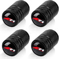 4pcs Tire Valve Stem Caps, Compatible with Chevy Z71 Series Stem Cap Universal Car Air Cover Car Accessories for Cars, SUV, Truck, Motorcycles Black