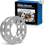 2 Pcs Die Cast Wheel Spacer 12mm 1/2" Thick Fits Bolt Patterns 5x4.25 5x110mm 5x112mm 5x4.5 5x115mm 5x120mm 5x4.75 5x5 5x135mm Fits 5 Lug Pass Cars Light Trucks
