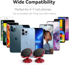 【2 Packs Magnetic Phone Holder for Car【Strong Magnet】 Phone Holders for Your Car Phone Holder Mount【4 Metal Plate】 Universal Car Accessories for Women Men for iPhone Samsung Speakerphones