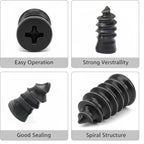 61 PCS Tire Repair Rubber Nail Kit, Vacuum Tire Repair Kits Spiral Rubber Screws, Fast Self-Service Tool for Car, Truck, Motorcycle, Tractor Tire Puncture Repair (Screwdriver included)