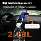 Purse Hook for Car, 4 PCS Car Purse Hook Headrest Hooks, 360° Rotatable Back Seat Storage Organizer, Universal Vehicle Seat Hanger for Purses, Handbags, Grocery Bags, Water Bottles, Blue