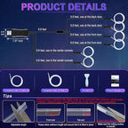 Smart LED Car Lights Interior with USB Port, LED Strip Fiber Optic Ambient Lighting Car, Wireless App Control, Sync to Music, Car Decorations Interior Accessories Gifts for Women Men, 6 in 1