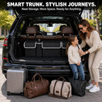 Car Trunk Organizer, Hanging Seat Back Storage Organizer with Large Pockets, Space-saving Backseat Car Organizer